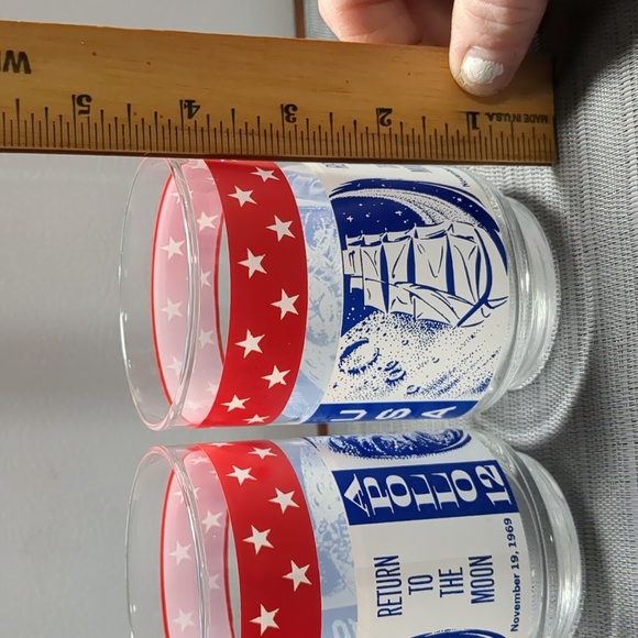 Set of two "Apollo 12" Return to the moon drinking glasses - Picture 6 of 6